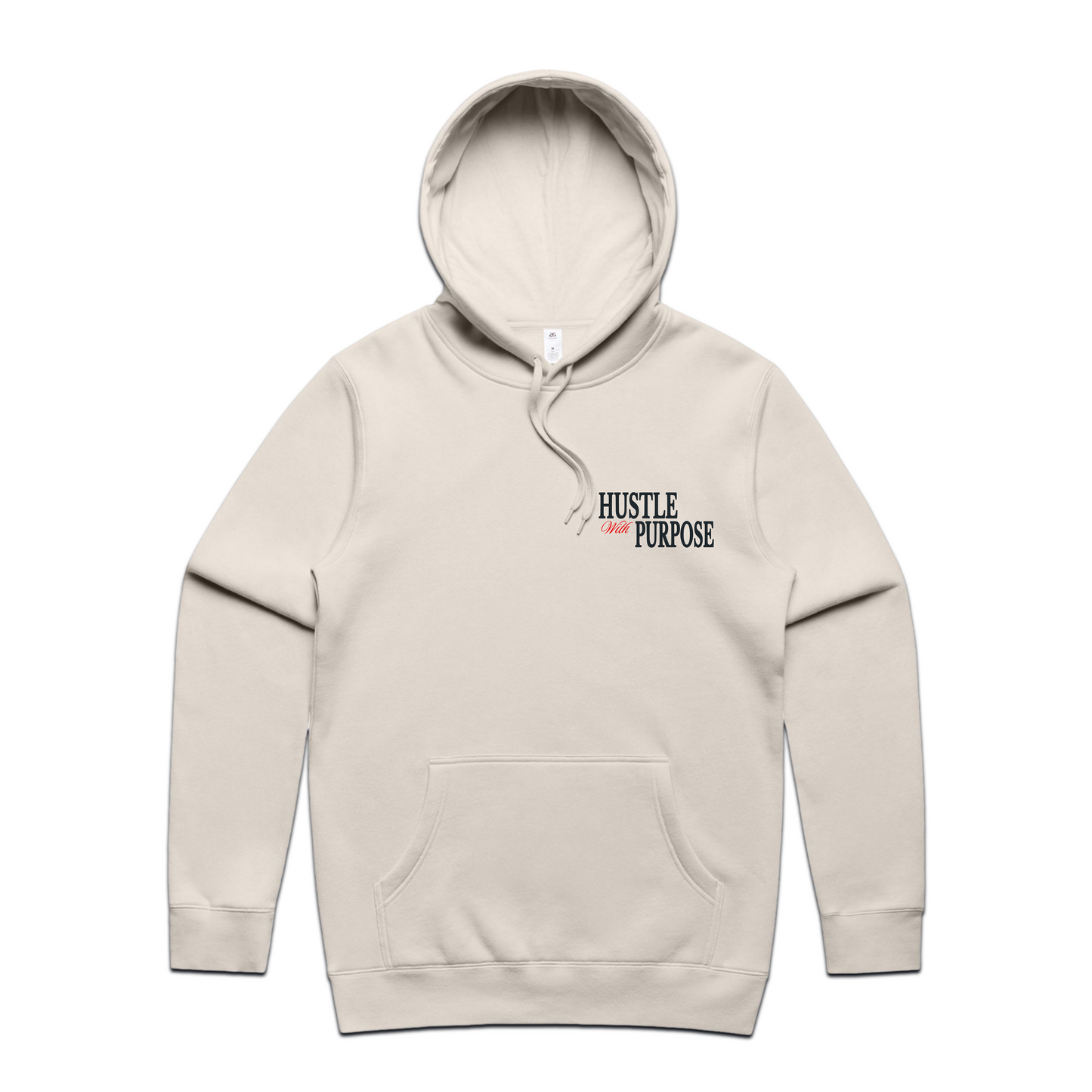 Hustle With Purpose Hoodie Set, (Bone).
