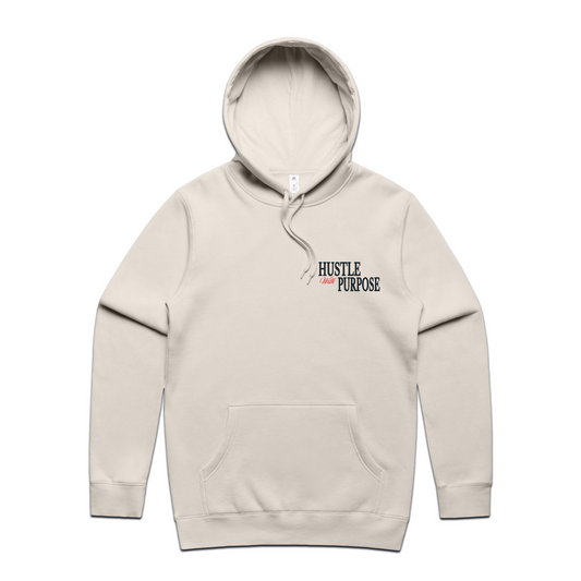 Hustle With Purpose Hoodie Set, (Bone).