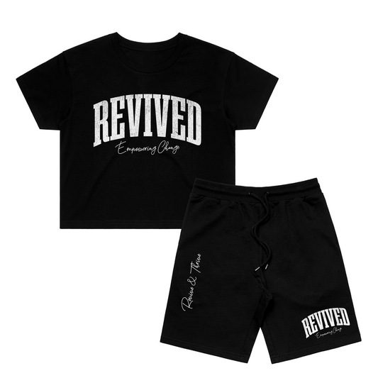 Revived Crop Tee & Shorts Set – Empowering Change